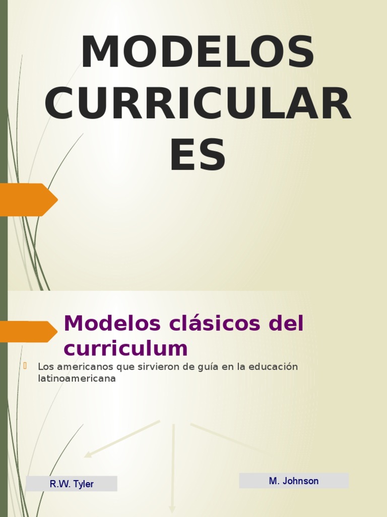 Modelos Curriculares | PDF | Plan de estudios | Constructivismo ...