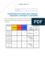 Mat - Unidades, Decenas y Centenas