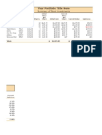 Stock Investment Worksheet 1