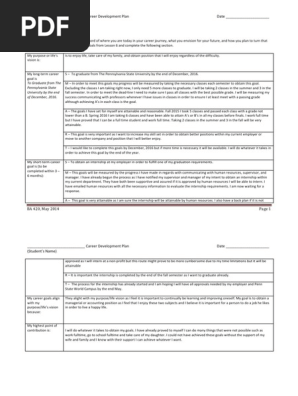 career development plan 