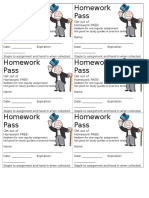 Homework Pass