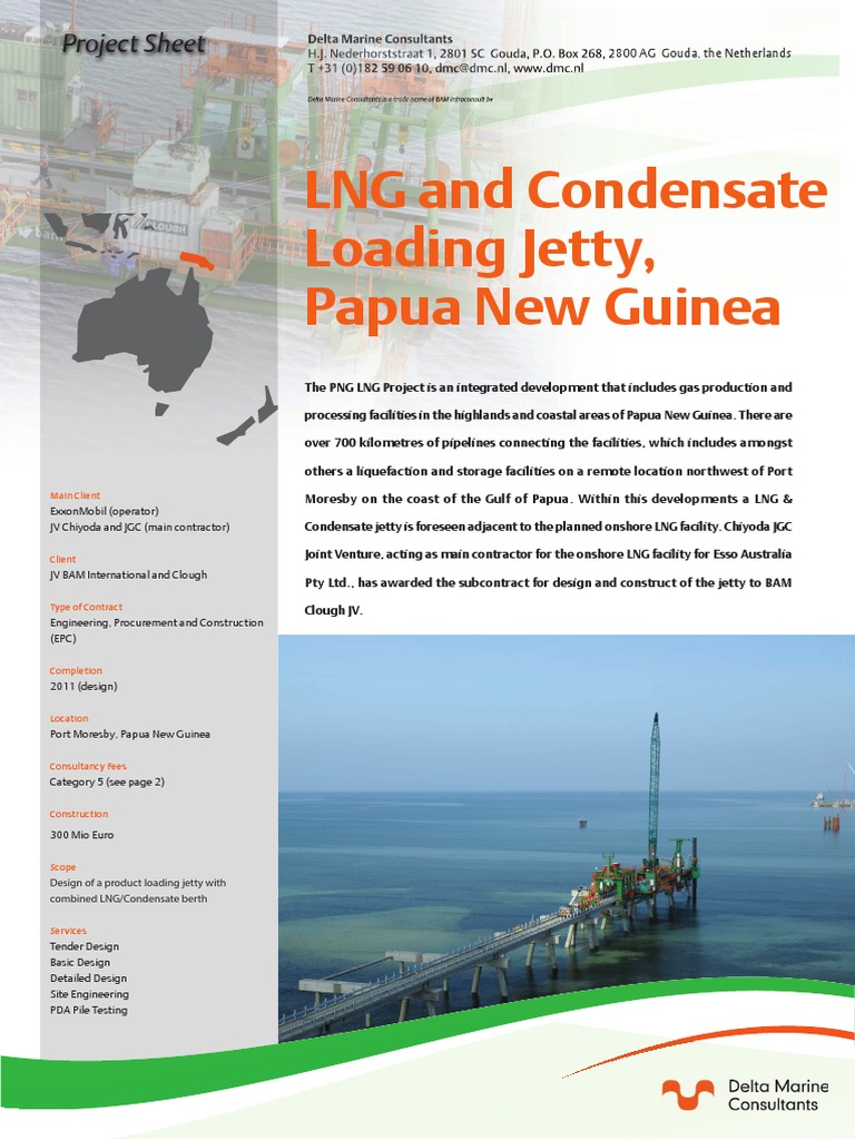 LNG Jetty Design for Papua New Guinea | PDF | Papua New Guinea | Deep ...