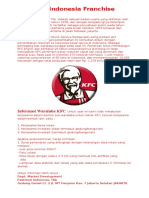 KFC Indonesia Franchise