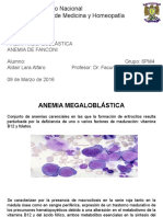 Anemia Megaloblástica y de Fanconi