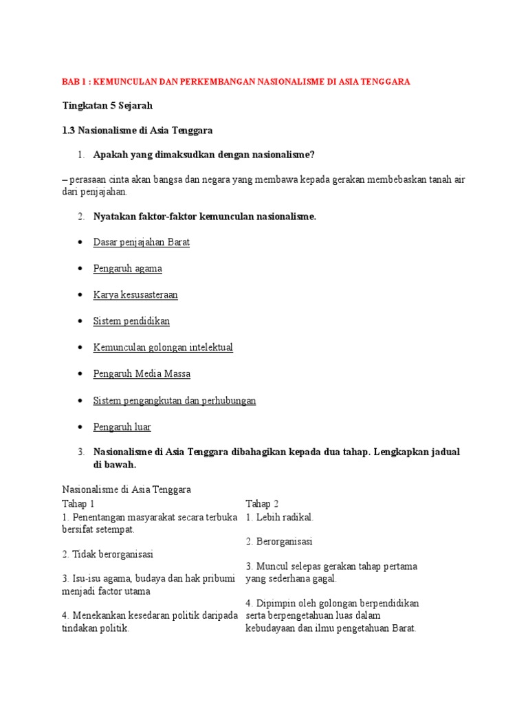 Bab 1 Sejarah T5 Pdf