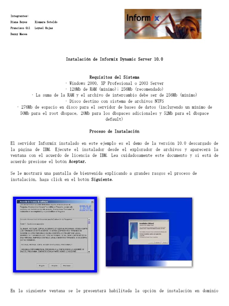 Guía de Instalación de Informix 10.0 | PDF | Servidor (Computación ...