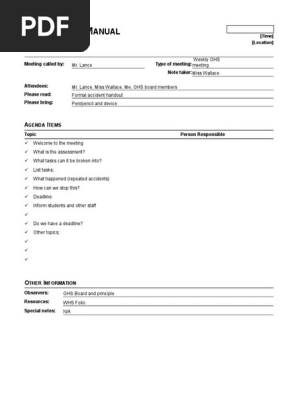 lachyr informal meeting agenda c3idmt