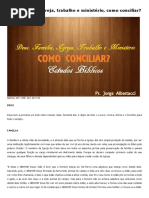 Deus, Família, Igreja, Trabalho e Ministério, Como Conciliar_ - Estudos Bíblicos