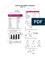 Examen Parcial de Química Orgánica 2013 II