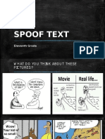 Spoof Text: Eleventh Grade