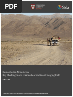 Humanitarian Negotiation - Key Challenges and Lessons Learned in An Emerging Field PDF