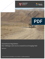 Humanitarian Negotiation - Key Challenges and Lessons Learned in An Emerging Field PDF
