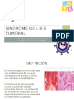 Sindrome de Lisis Tumoral