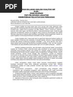 Download Laporan Bulanan Analisa Kualitas Air by Romi Novriadi SN31130886 doc pdf