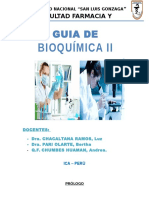 Guia BioquimicaII - Primer Parcial
