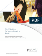 2012 Internal Audit Survey Retail Industry Protiviti PDF