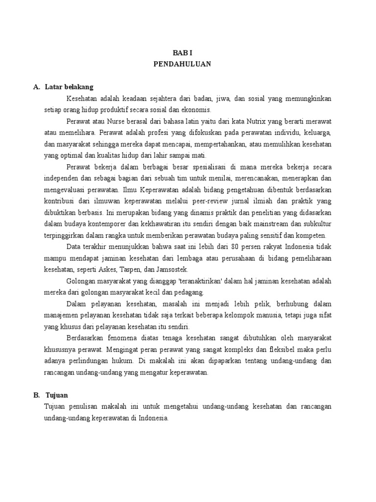 IKD1 Makalah UU Keperawatan