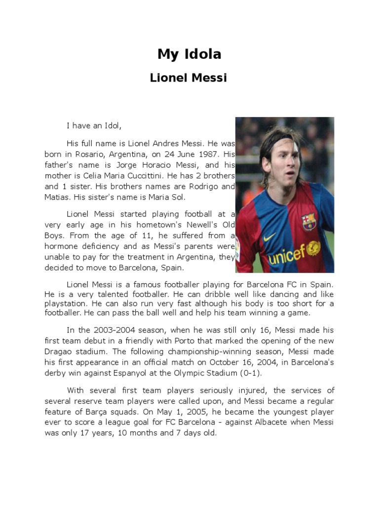 Cerita Tentang Idola Dalam Bahasa Inggris Dengan