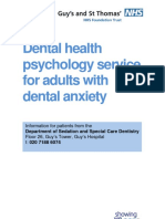 (A) Dental Health Psychology Service For Adults With Dental Anxiety