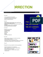 Pre-Correction Sheet