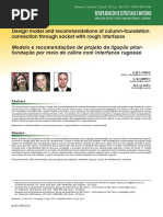 Design model and recommendations of column-foundation connection through socket with rough interfaces