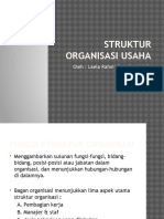 Struktur Organisasi Usaha