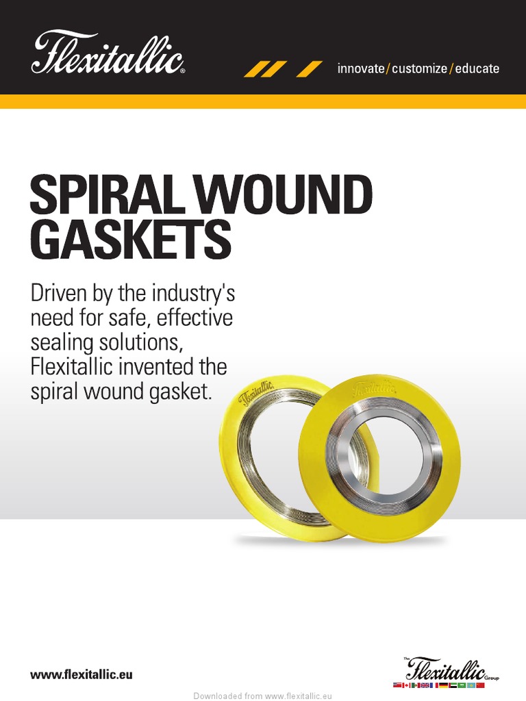 Spiral Wound Gasket Brochure Flexitallic Materials Metals