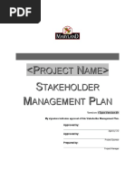 Stakeholder Management Plan