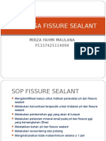 Sop & Csa Fissure Sealant - Mirza Fm
