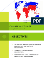 Caribbean Studies: Concept of Development
