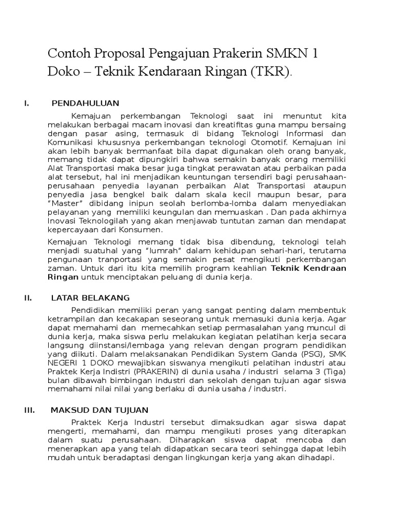 Contoh Proposal Pengajuan Prakerin SMKN 1 Doko.docx