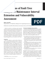 FTA for Maintenance Intervals Extension