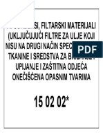 Vrste Otpada - Natpisi - A5