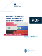 Russia’s Diplomacy in the Middle East 