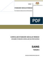 Dokumen Standard Kurikulum Dan Pentaksiran (DSKP) Sains Tahun 6