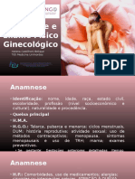 Anamnese e Exame Físico Ginecológico