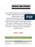 Plan de Seguridad Salud en El Trabajo y Medio Ambiente - Marcahuasi