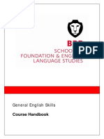 General English Course Handbook 15-08-2013