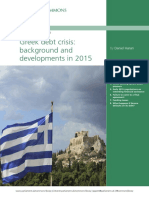 Greek Debt Crisis: Background and Developments in 2015: Briefing Paper