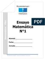 Ensayo Nº 1 2016 de matematicas PSU