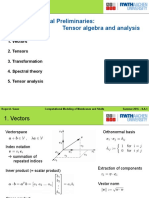 II.A Mathematical Preliminaries: Tensor Algebra and Analysis