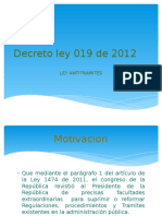 Decreto Ley 019 de 2012 INFORME IJ