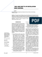 Dos - Donts - Distillation Control PDF