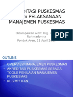 Akreditasi + Manajemen Puskesmas-P1, P2, P3