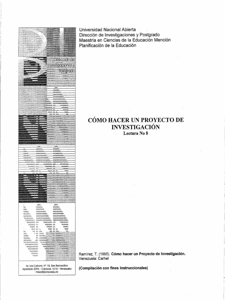 Guía para la elaboración de un proyecto de investigación | PDF | Teoría ...