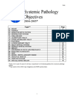 Systemic Pathology Objectives