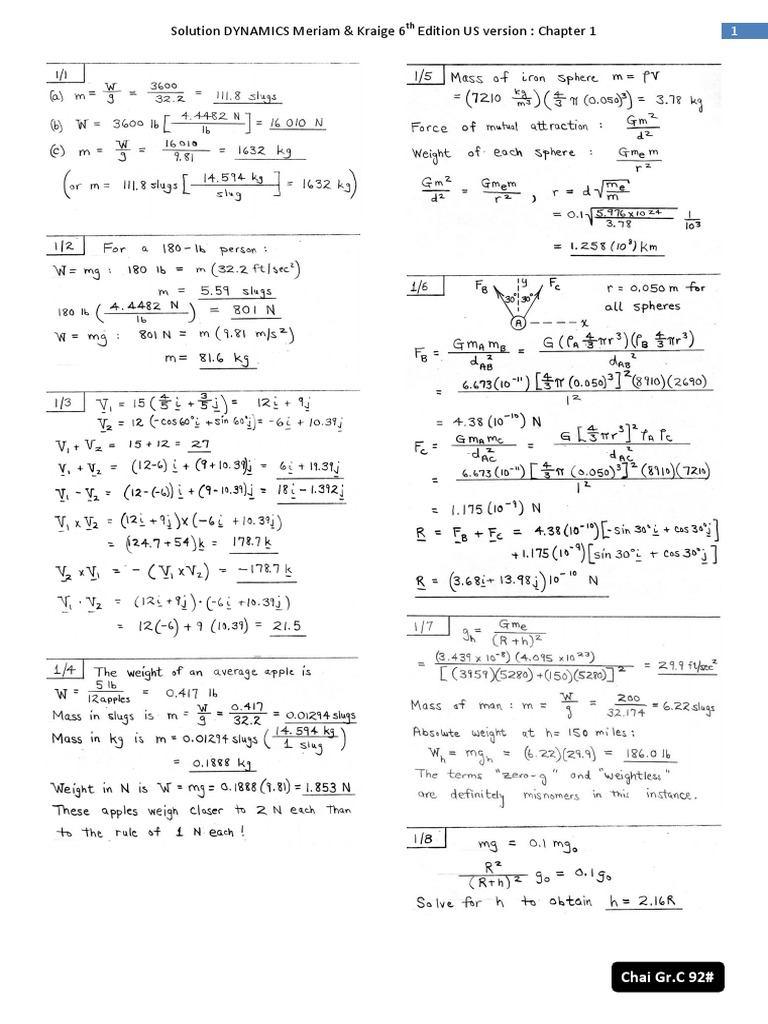 Engineering Mechanics Dynamics Solution Manual 6th Pdf Engineering Technology Engineering