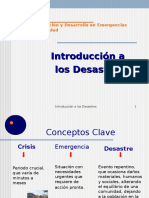 Introduccion a Los Desastres