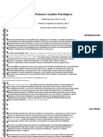 Primeros Auxilios Psicologicos y Terapia Multimodal en Crisis