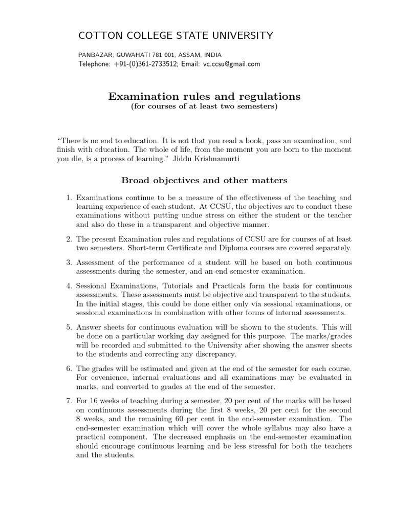 Examination Rules and Regulations_16sep15 Postgraduate Education